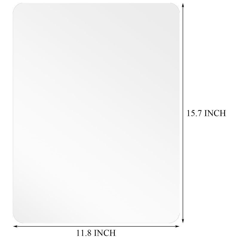 Fasmov 36 Pack Clear Plastic Placemats, Plastic Placemats Table Mats Heat Resistant Placemats Dining Mats, Table Protector for Dining Room Table, Kitchen Counter, Office Desk, 15.7 x 11.8 Inch - Image 2